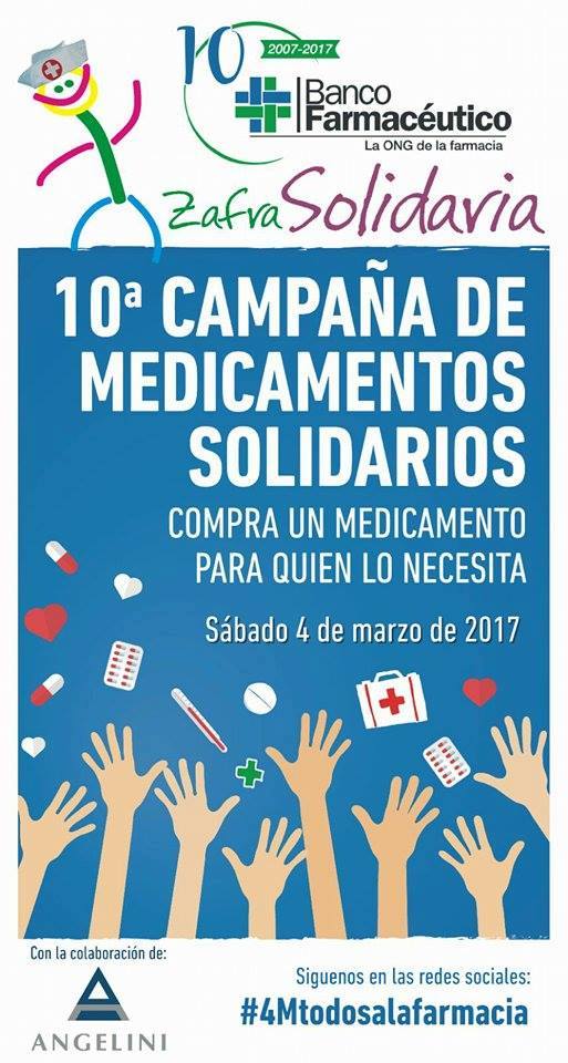Zafra solidaria participa en la recogida de Medicamentos Solidarios