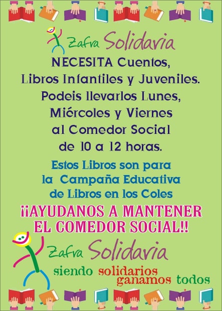 Zafra Solidaria necesita libros escolares