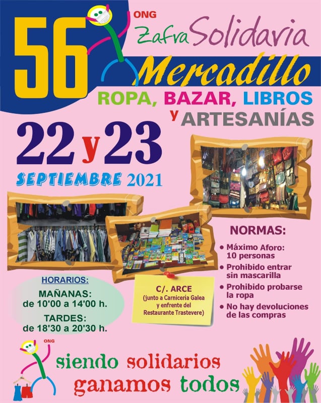 Mercadillo Solidario 22 y 23 de septiembre 2021